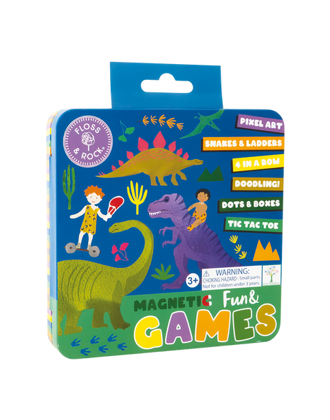 Dinosaur Magnetic Games Tin