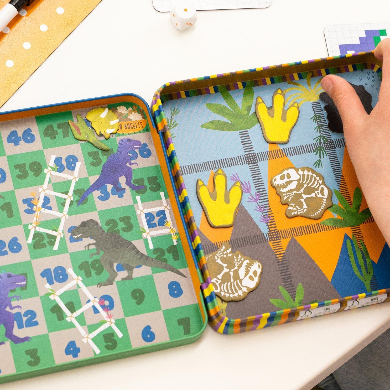 Floss & Rock Dinosaur Magnetic Games Tin image number 1