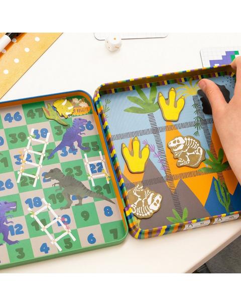 Dinosaur Magnetic Games Tin