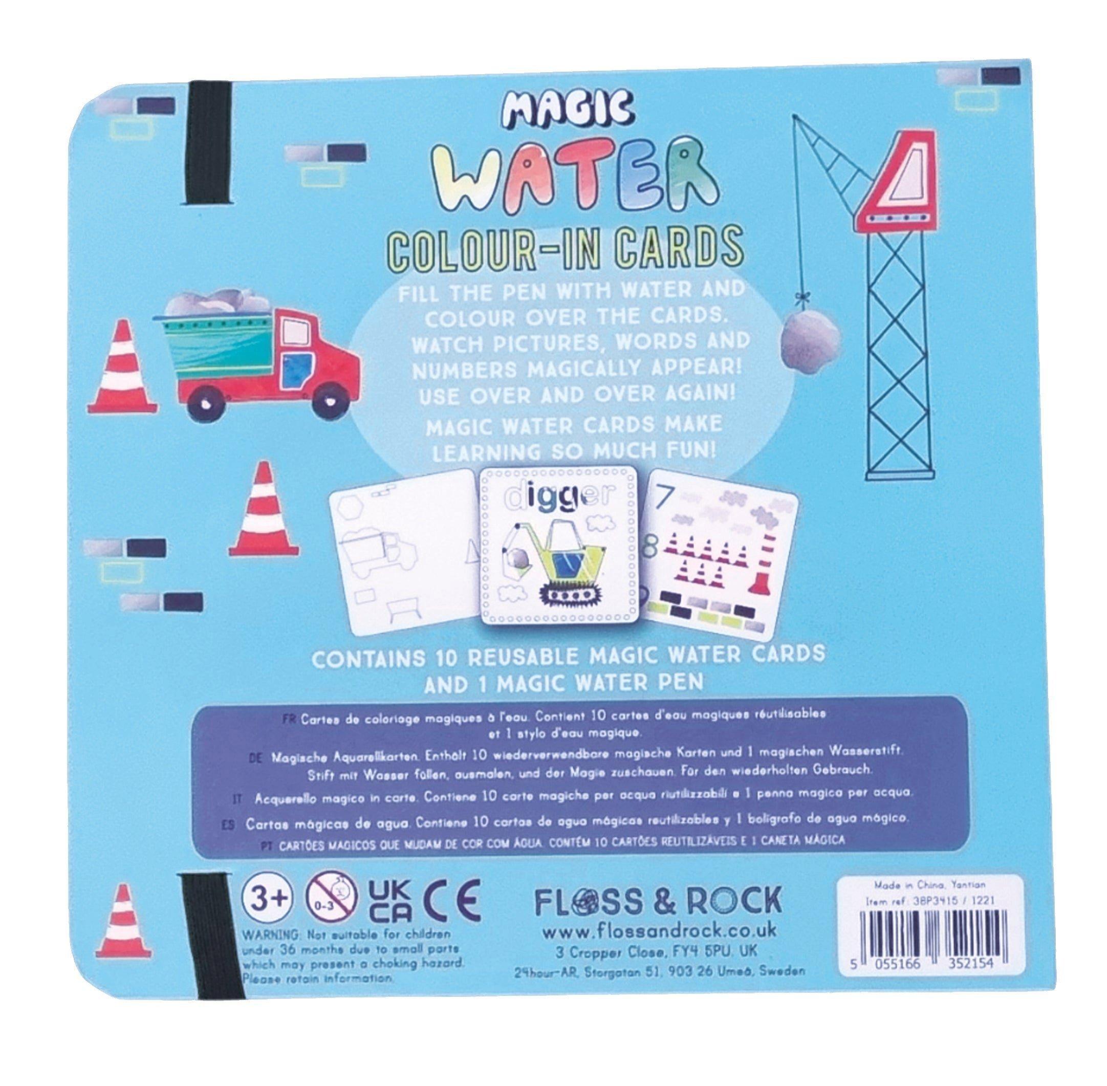 Floss & Rock Construction Magic Water Color Changing Card Set image number 1