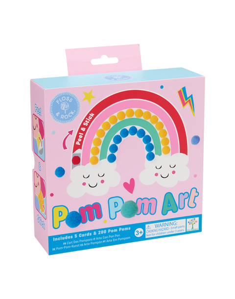 Rainbow Fairy Pom Pom Art