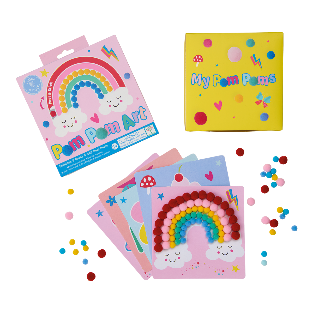 Floss & Rock Rainbow Fairy Pom Pom Art image number 3