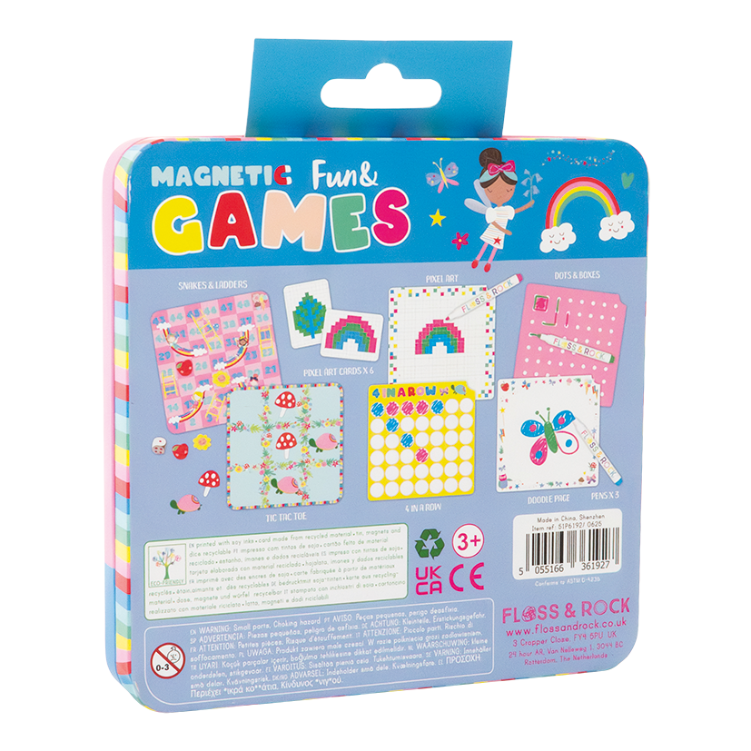 Floss & Rock Rainbow Fairy Magnetic Games Tin image number 3