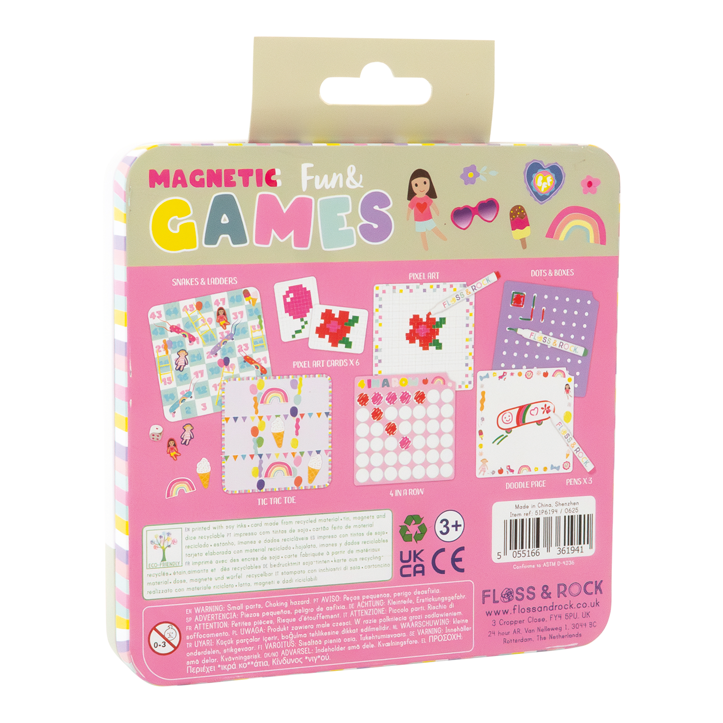 Floss & Rock Best Friends Magnetic Games Tin image number 2