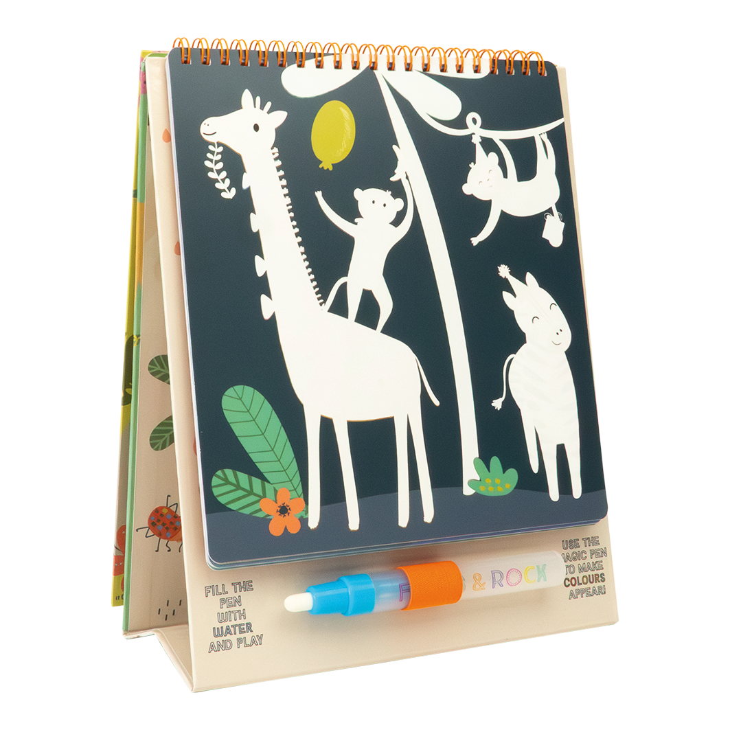 Floss & Rock Jungle Magic Water Easel Pad with Pen image number 2