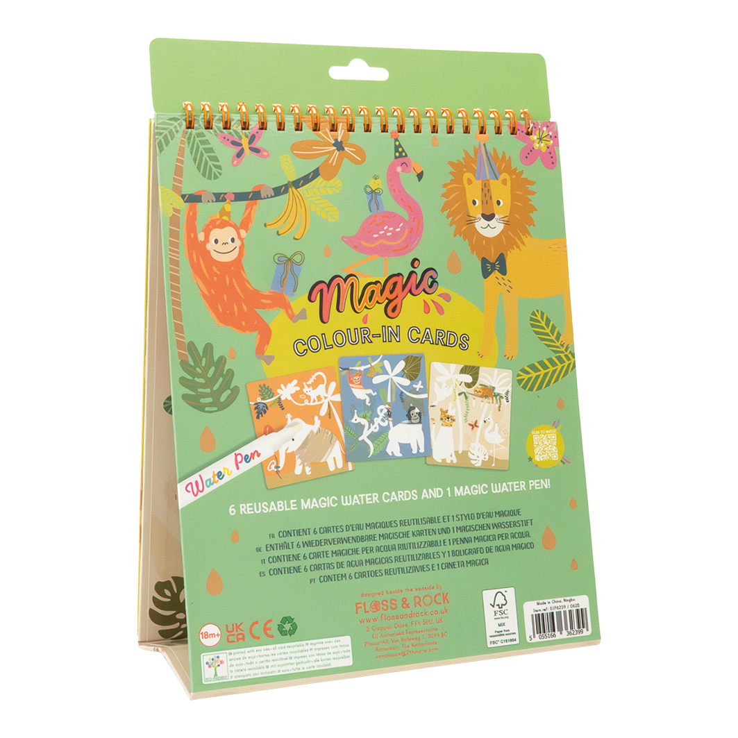 Floss & Rock Jungle Magic Water Easel Pad with Pen image number 3