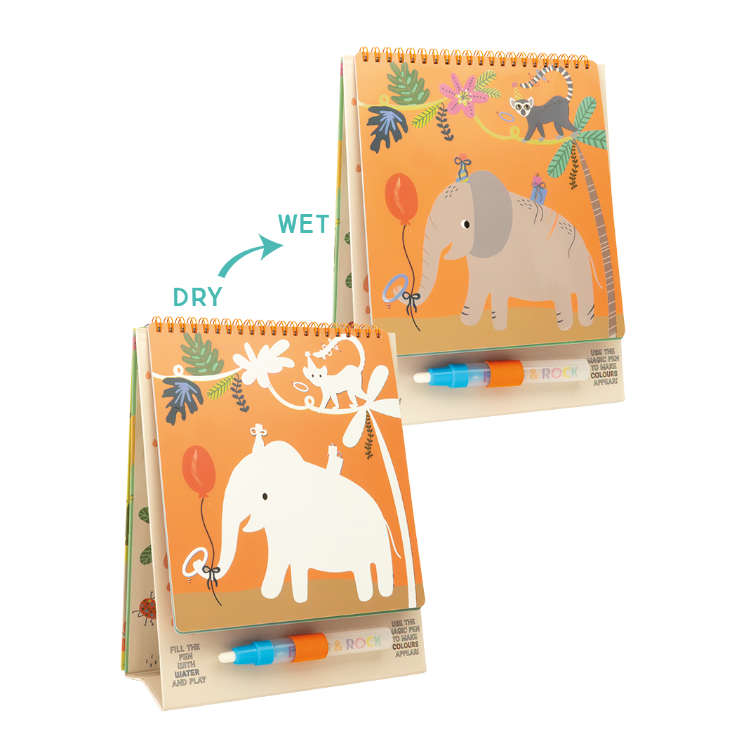 Floss & Rock Jungle Magic Water Easel Pad with Pen image number 1