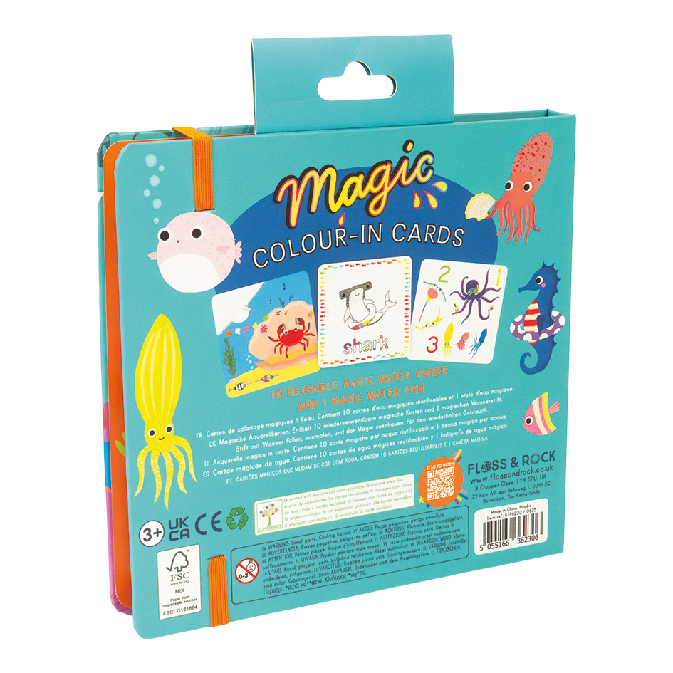 Floss & Rock Ocean Magic Water Color Changing Card Set image number 4