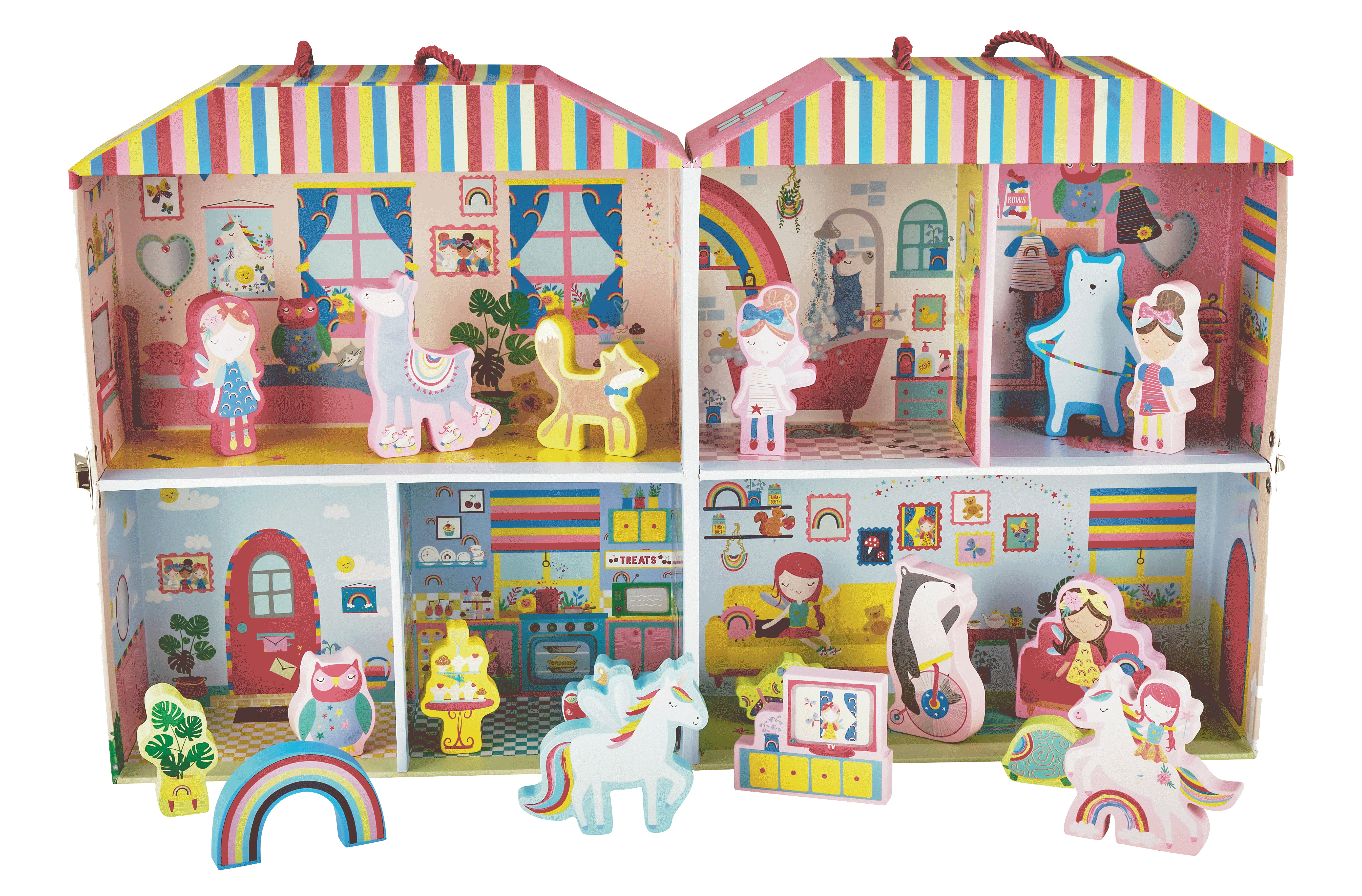 Floss & Rock Rainbow Fairy Portable Playhouse Play Set image number 1