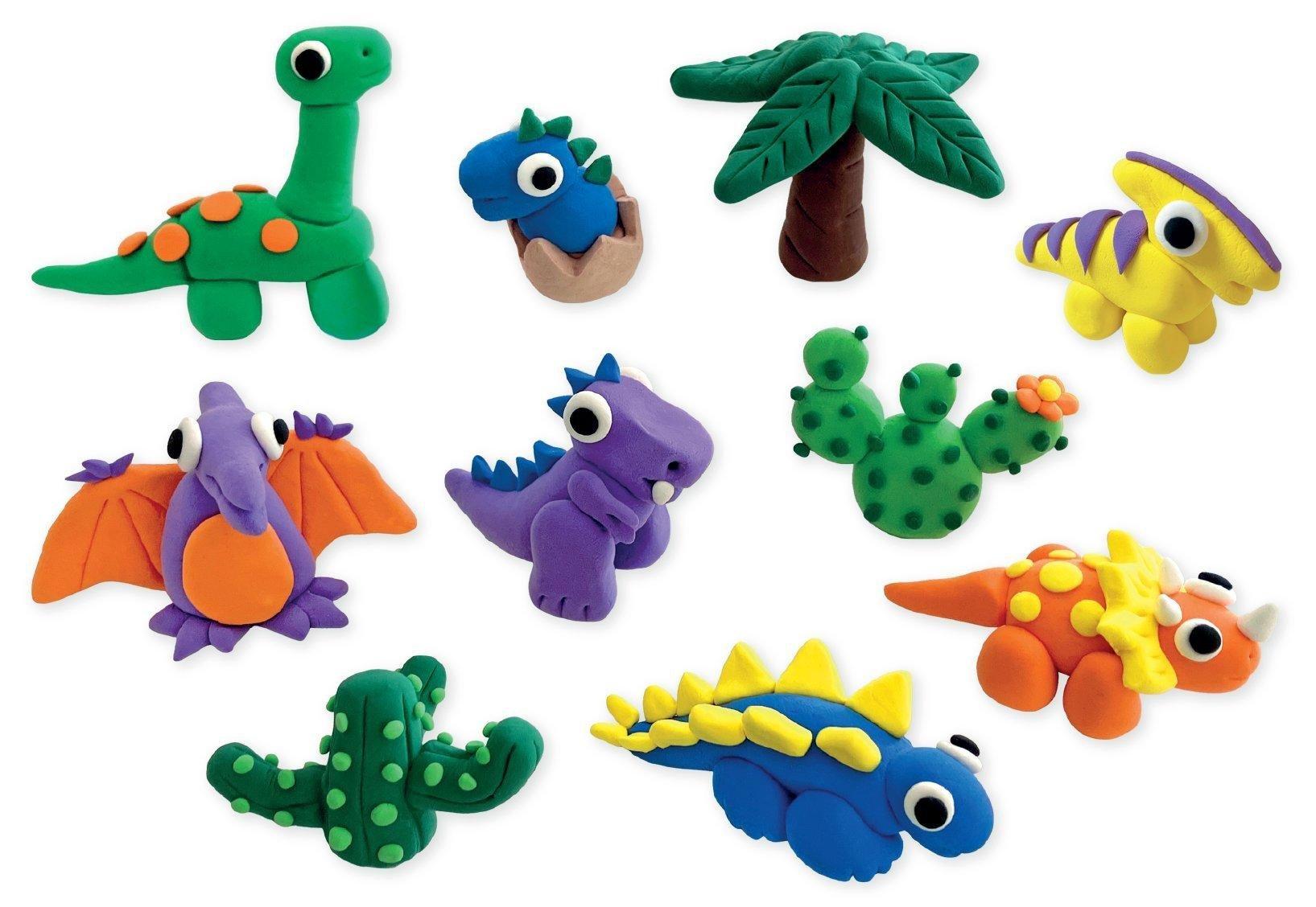 Floss & Rock Dinosaur Clay & Play image number 4