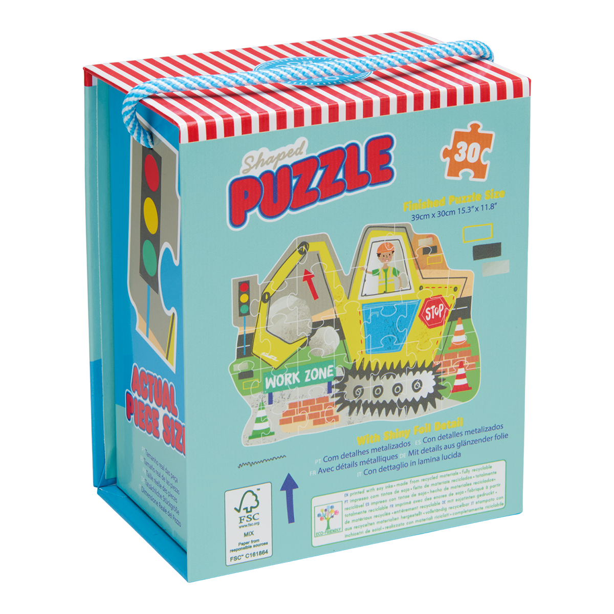 Floss & Rock Construction 30 Piece Shaped Jigsaw Puzzle image number 4