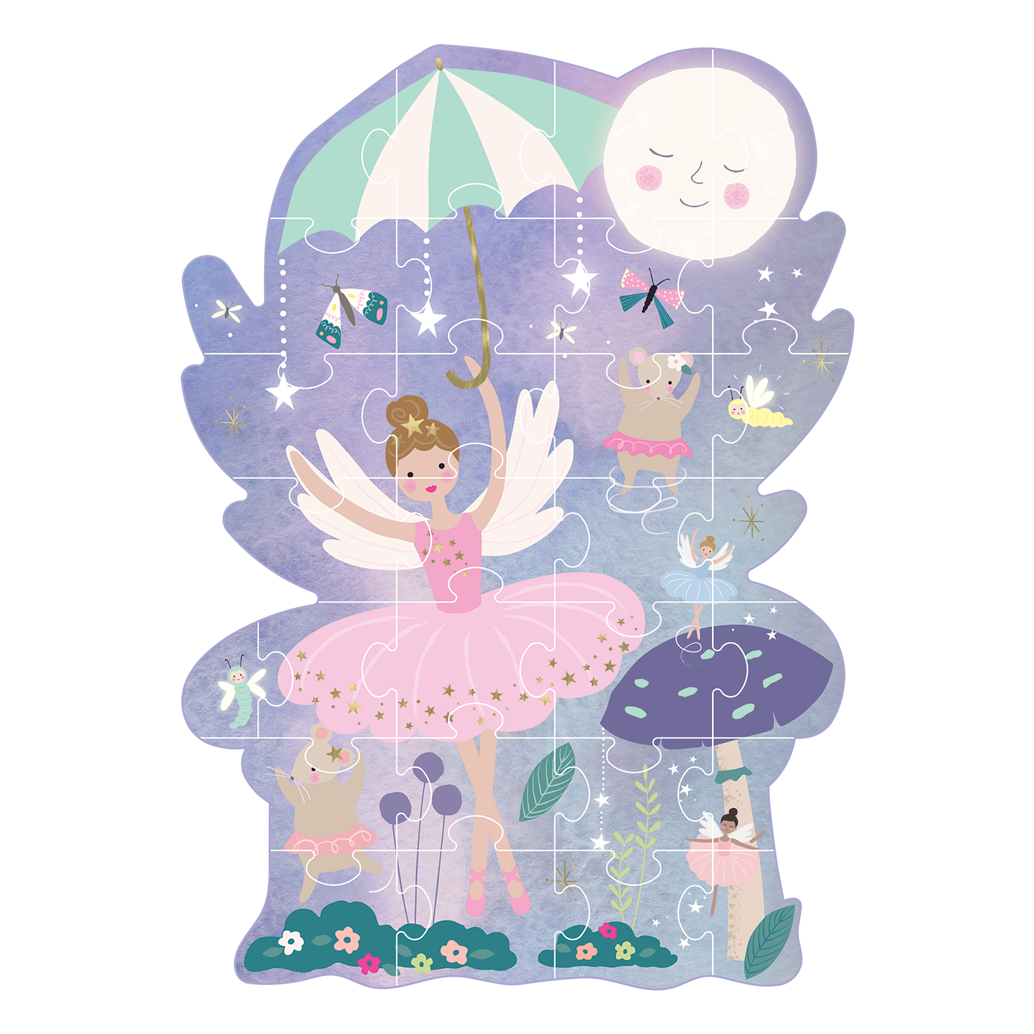 Floss & Rock Enchanted 30 Piece Shaped Jigsaw Puzzle image number 2
