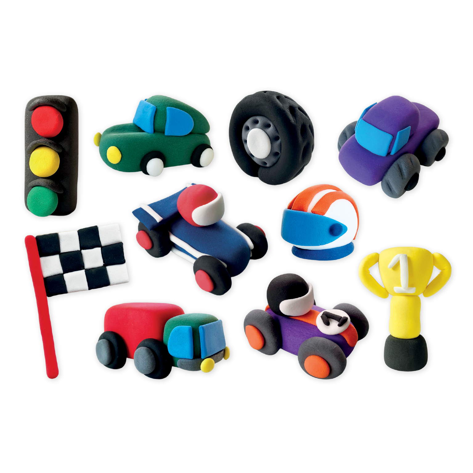 Floss & Rock Cars Clay & Play image number 3