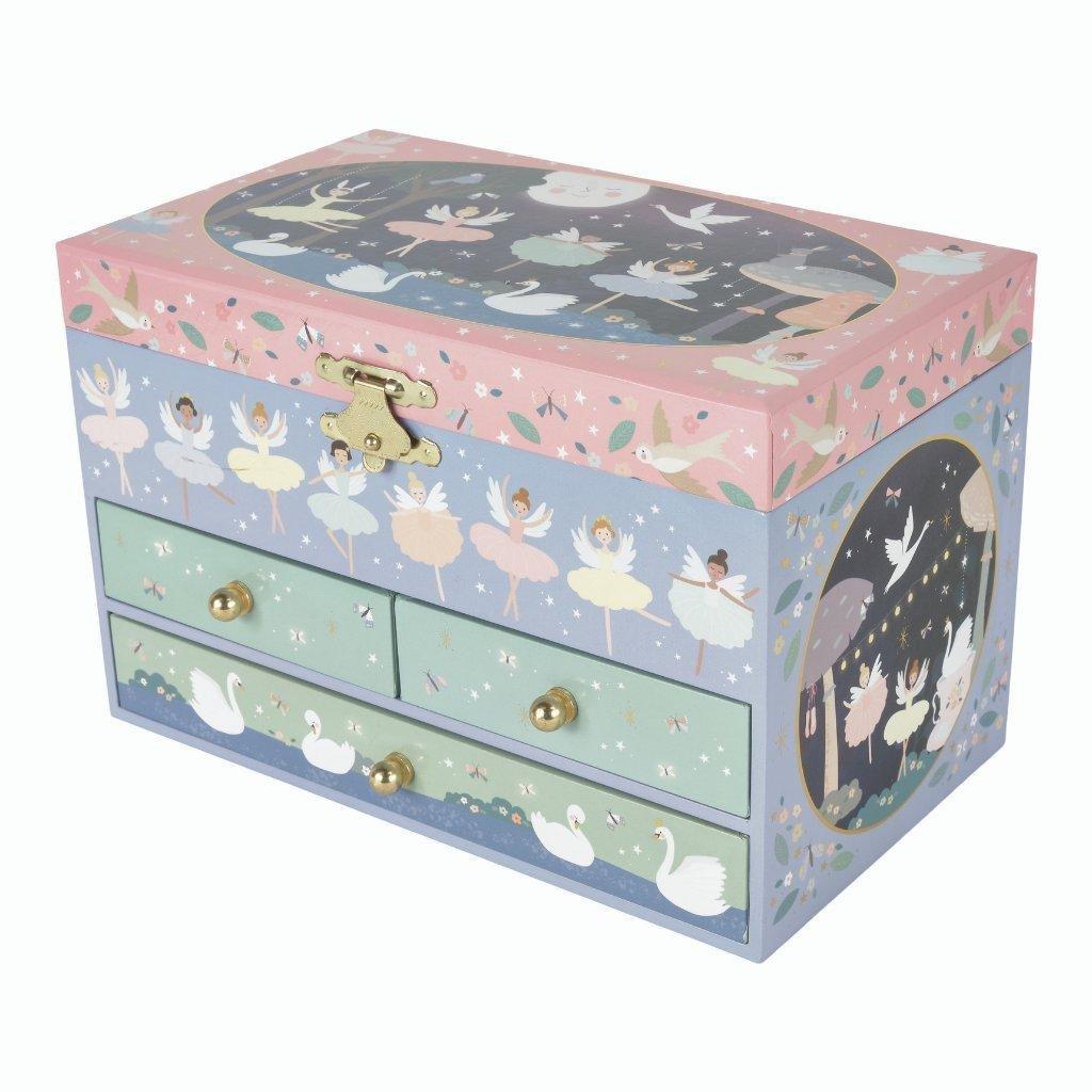 Floss & Rock Enchanted 3 Drawer Musical Jewelry Box image number 1