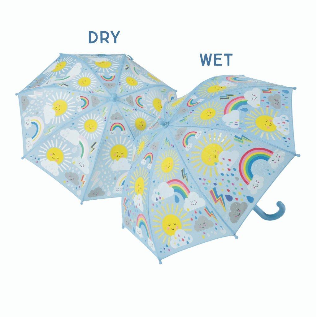 Sun & Clouds Magic Color Changing Umbrella image number 0