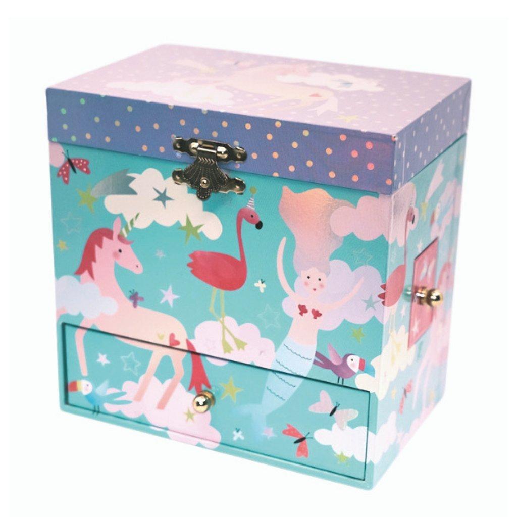 Floss & Rock Fantasy 3 Drawer Musical Jewelry Box image number 1