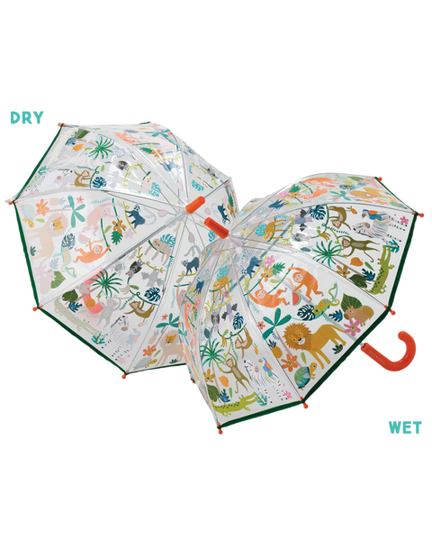 Jungle Transparent Magic Color Changing Umbrella