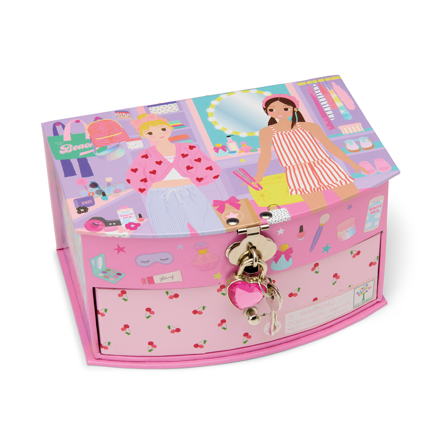 Floss & Rock Glam Lab Fashion Friends Lockable Jewelry Box image number 3