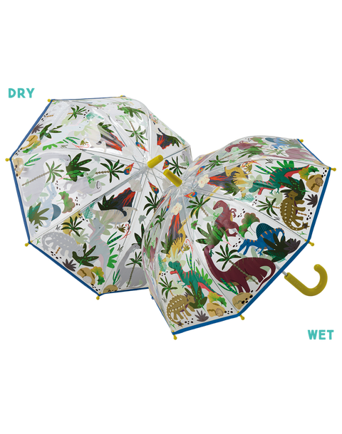 Dinosaur Transparent Magic Color Changing Umbrella