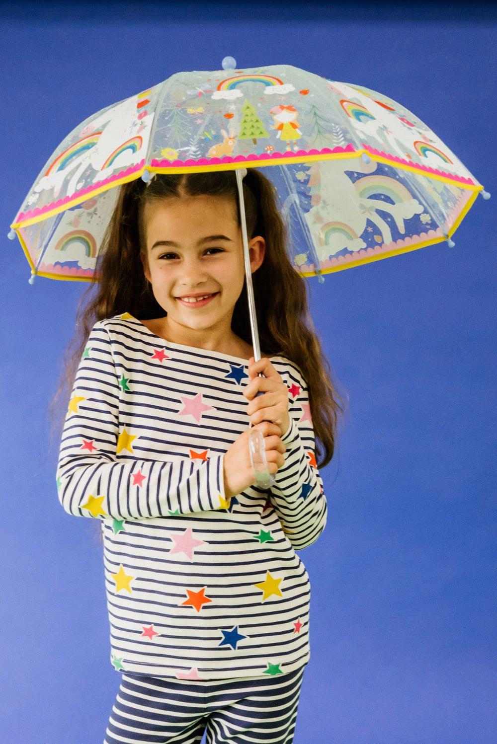 Rainbow Fairy Transparent Magic Color Changing Umbrella