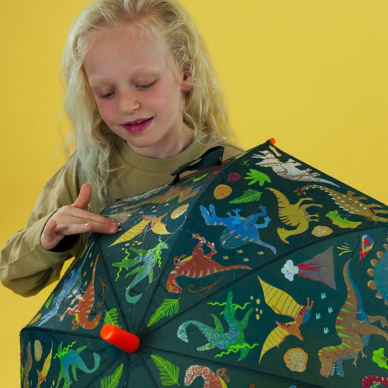 Floss & Rock Dinosaur Magic Color Changing Umbrella image number 1