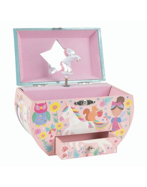 Floss & Rock Rainbow Fairy Oval Musical Jewelry Box