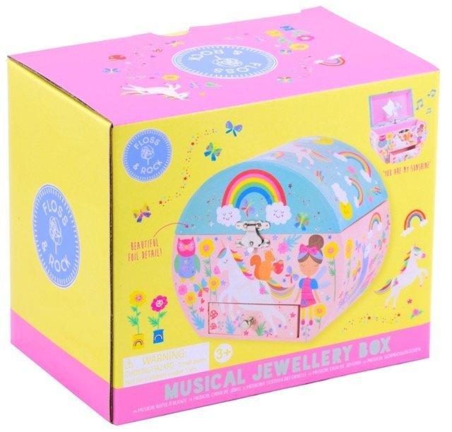 Floss & Rock Rainbow Fairy Oval Musical Jewelry Box image number 4