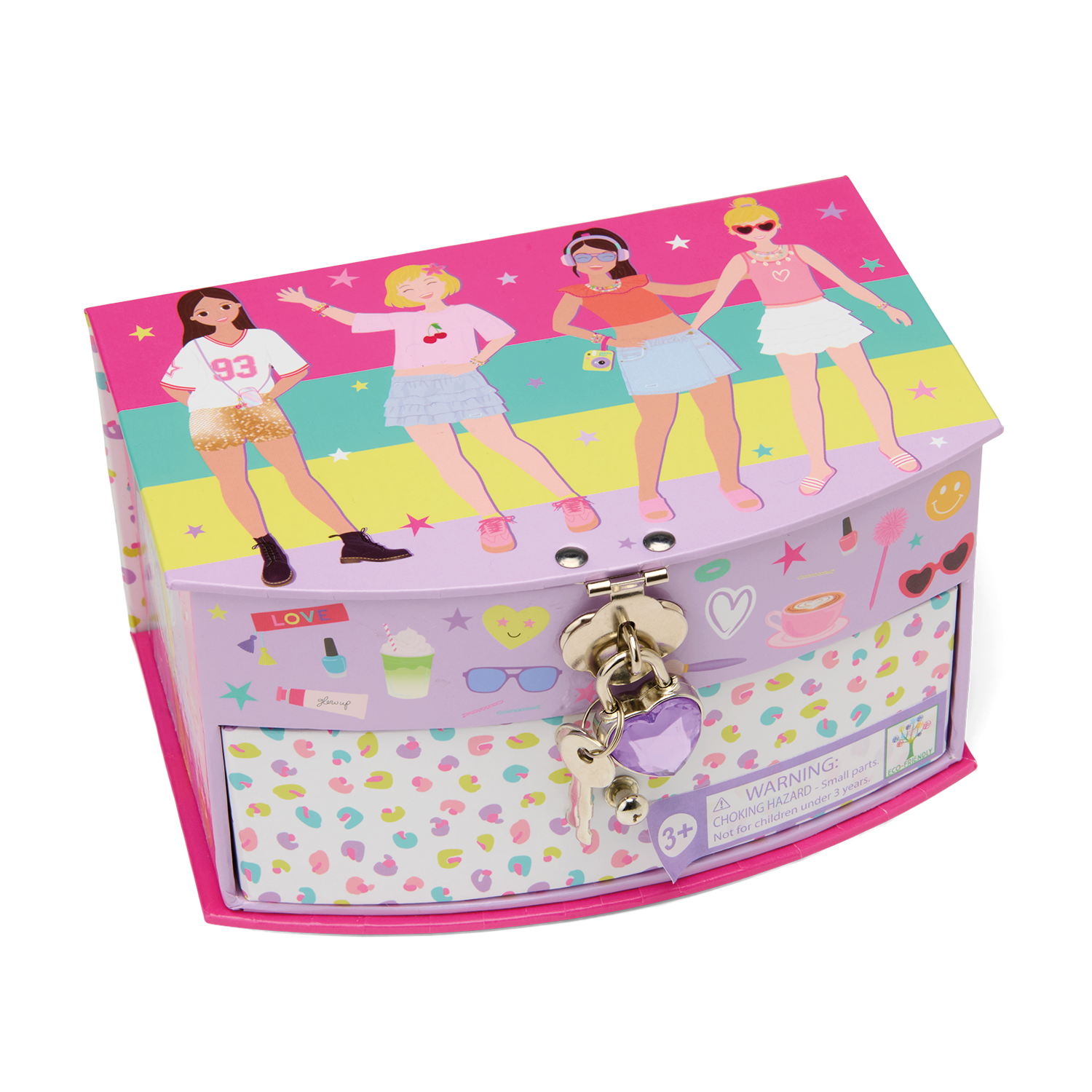 Floss & Rock Fab Friends Fashion Friends Lockable Jewelry Box image number 3
