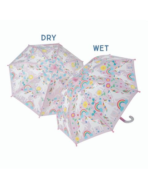 Floss & Rock Rainbow Unicorn Magic Color Changing Umbrella