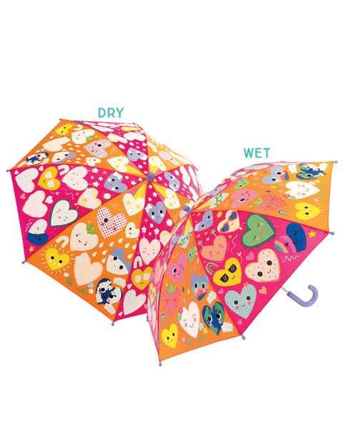 Hearts 6+ Magic Color Changing Umbrella