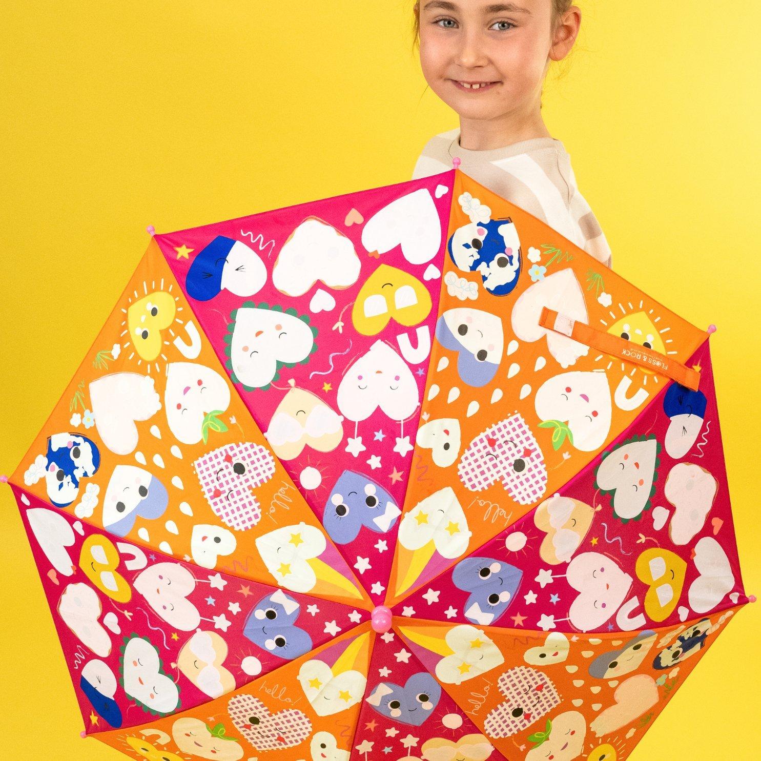 Hearts 6+ Magic Color Changing Umbrella image number 4