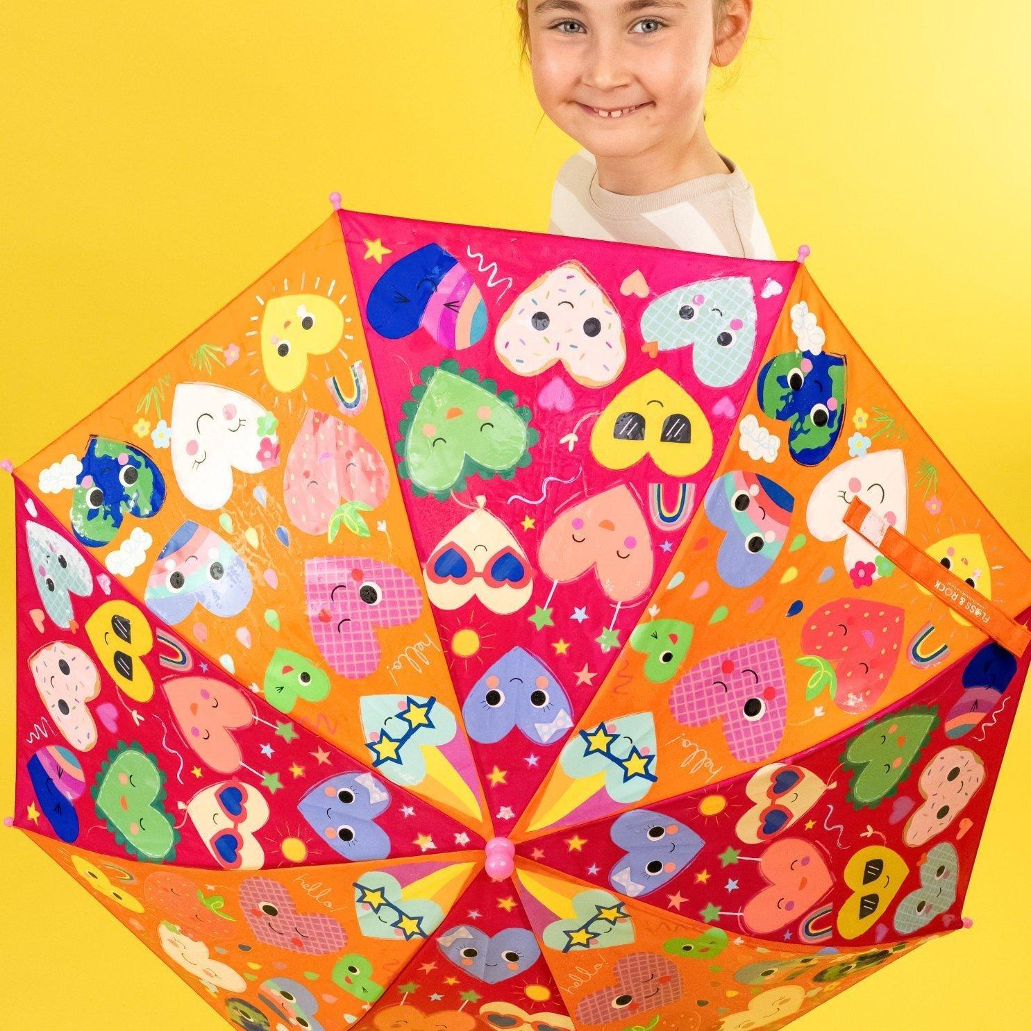 Hearts 6+ Magic Color Changing Umbrella