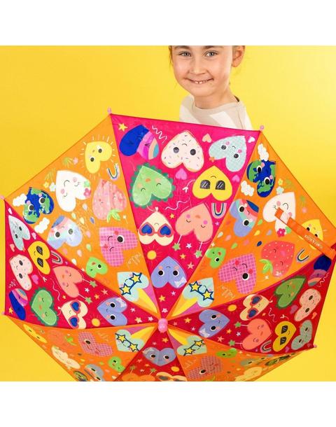 Hearts 6+ Magic Color Changing Umbrella