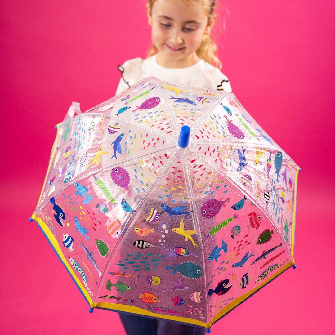 Ocean Transparent Magic Color Changing Umbrella image number 2