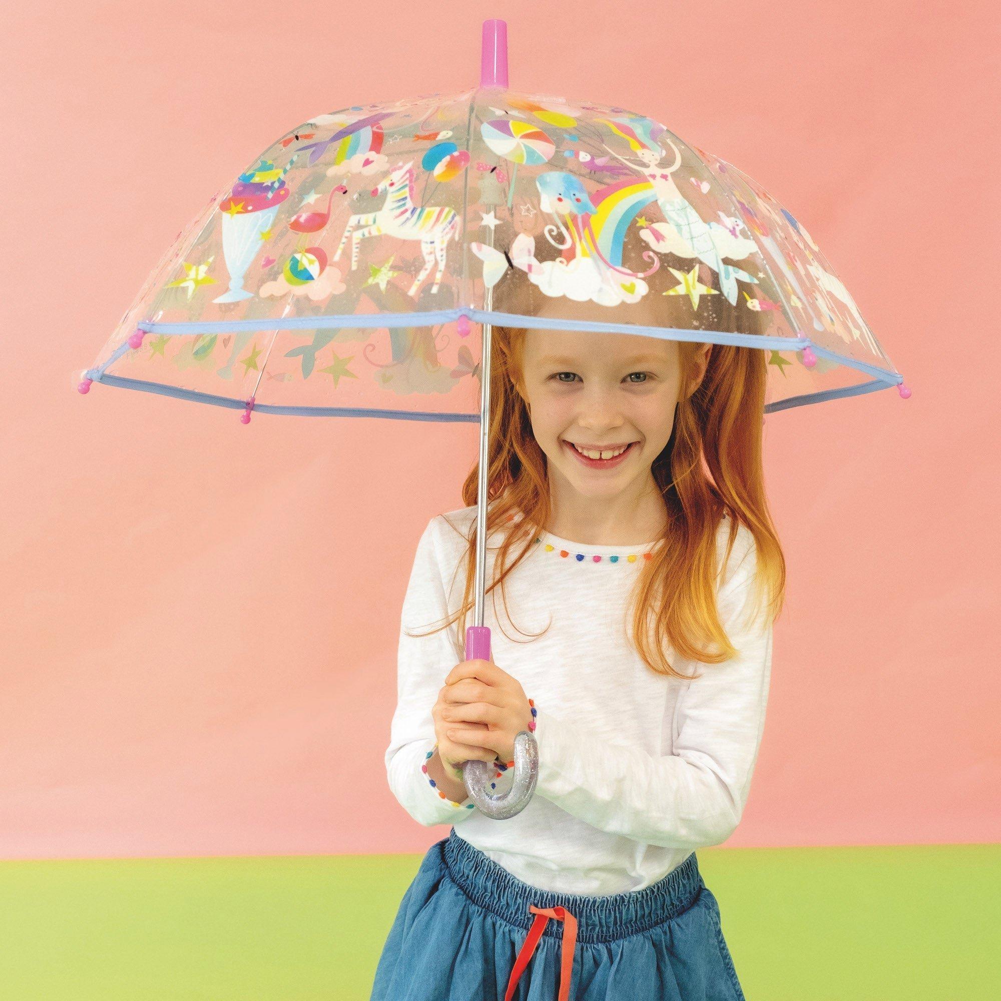 Floss & Rock Fantasy Transparent Magic Color Changing Umbrella image number 1
