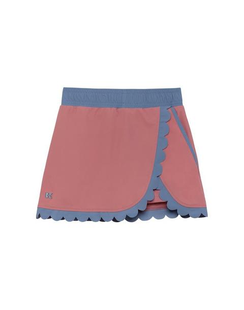 Girls Scalloped Skort- Pink