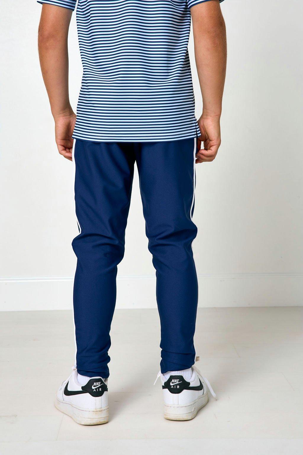 Boys Warm-Up Retro Jogger Pant- Navy image number 4