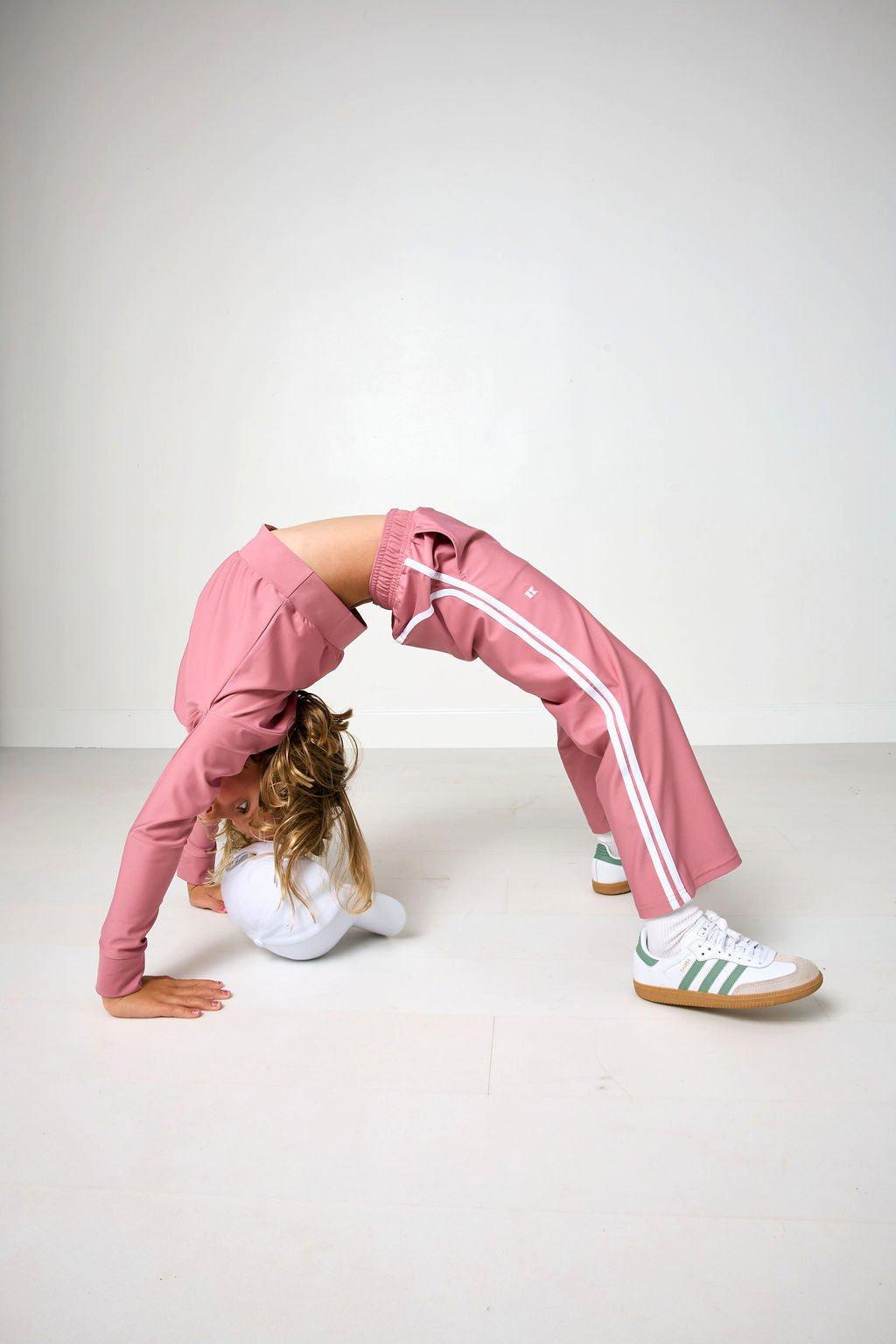 Wide Leg Sweatpant- Dusty Pink image number 3
