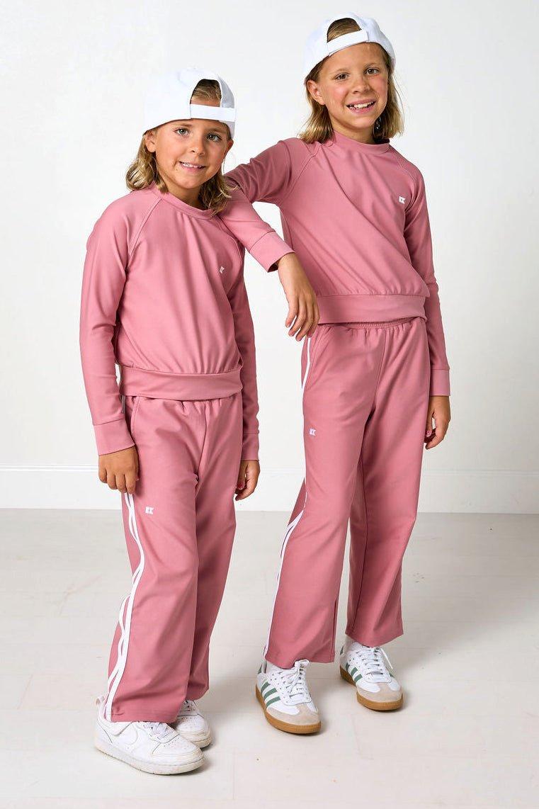 Wide Leg Sweatpant- Dusty Pink image number 1