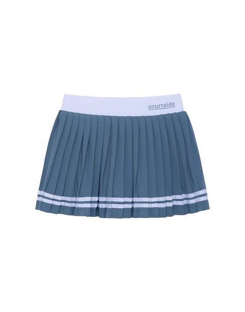 League Pleated Skort- Slate