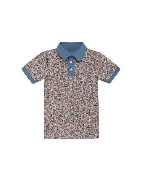 Boys Polo Shirt- Fall Floral
