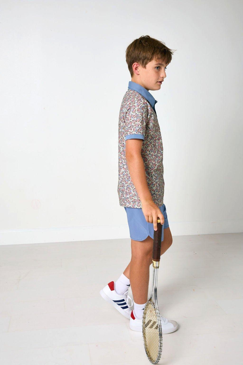 Boys Polo Shirt- Fall Floral image number 2