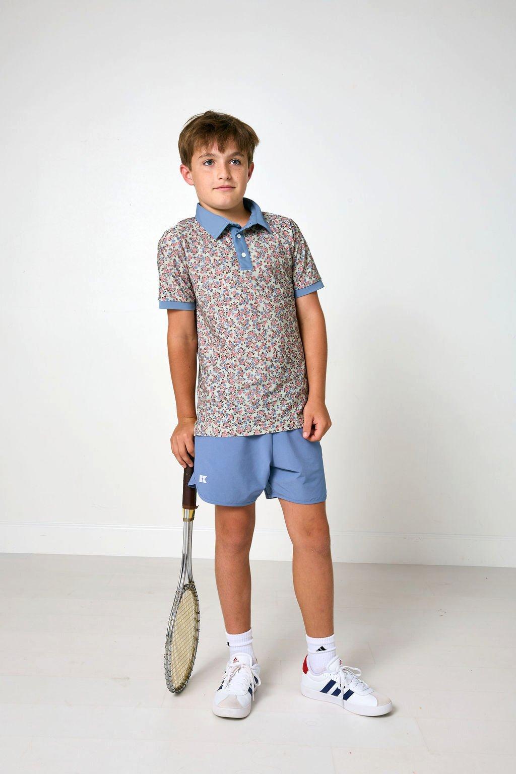 Boys Polo Shirt- Fall Floral image number 3