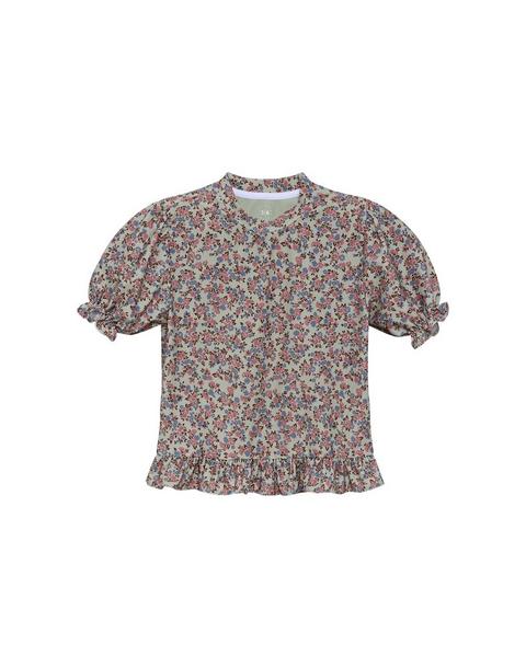 Ruffle Tee- Fall Floral