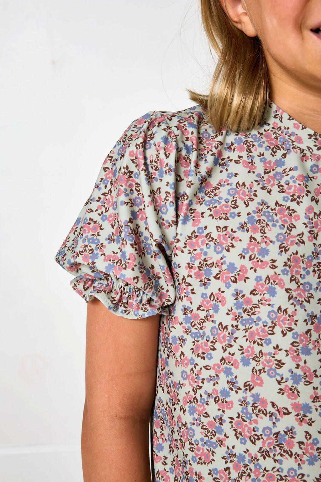 Ruffle Tee- Fall Floral image number 2