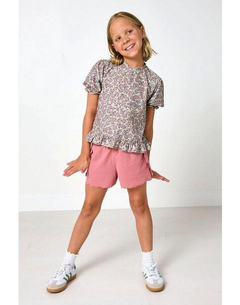 Ruffle Tee- Fall Floral