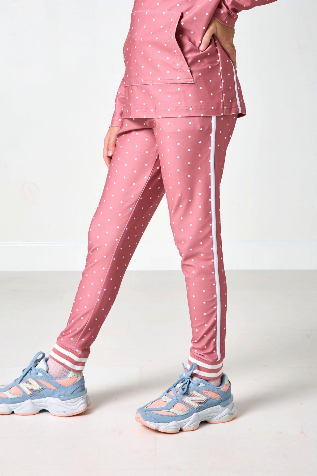 Girls Retro Jogger- Pink Dot image number 2