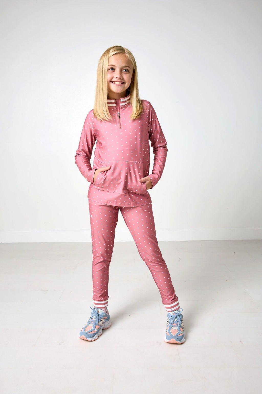 Girls Retro Jogger- Pink Dot image number 3