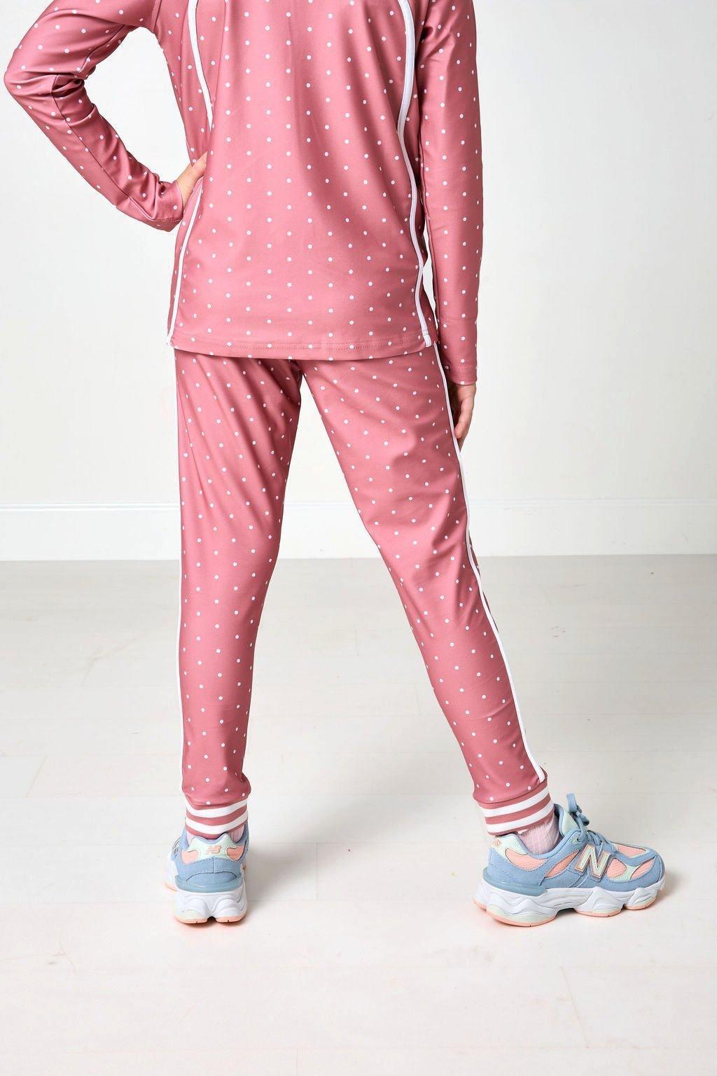 Girls Retro Jogger- Pink Dot image number 4