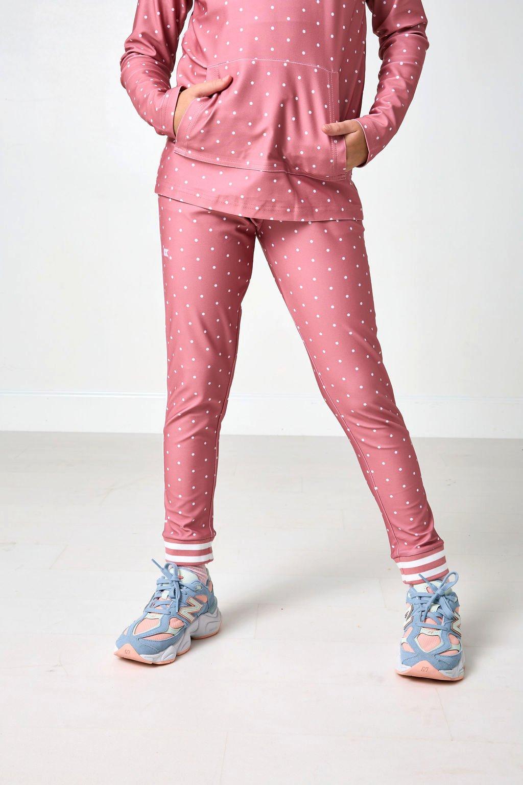 Girls Retro Jogger- Pink Dot image number 1